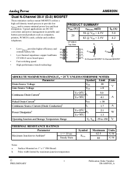 AM5920N Datasheet PDF Analog Power