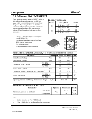 AM4530C Datasheet PDF Analog Power