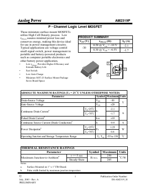 AM2319P Datasheet PDF Analog Power