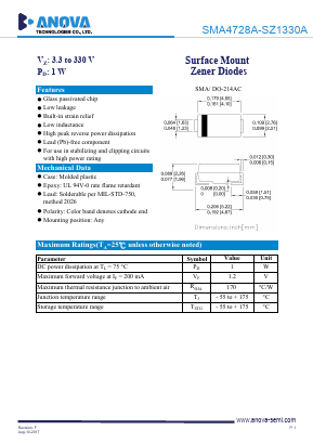 SZ1200A Datasheet PDF Anova Technologies CO., LTD.