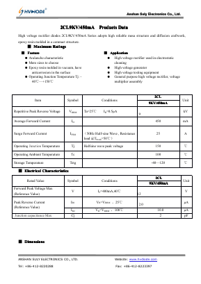 2CL9KV-450MA Datasheet PDF Anshan Suly Electronics