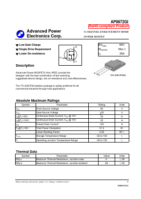 9972GI Datasheet PDF Advanced Power Electronics Corp