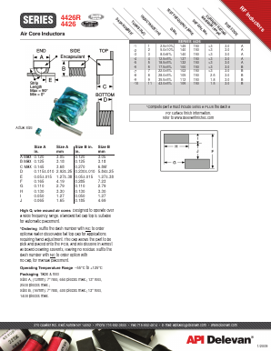 4426R-9 Datasheet PDF API Delevan