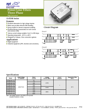 13-PDB-100-14-C Datasheet PDF API Technologies Corp