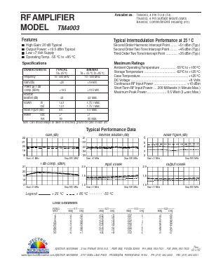 TM4003 Datasheet PDF API Technologies Corp