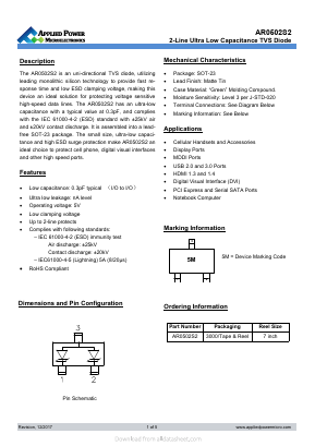 AR0502S2 Datasheet PDF Applied Power Microelectronics Co.,Ltd.