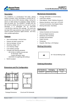 AU4581P1 Datasheet PDF Applied Power Microelectronics Co.,Ltd.