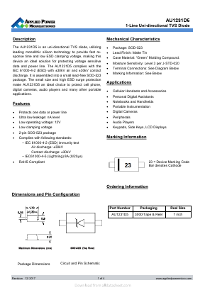 AU1231D5 Datasheet PDF Applied Power Microelectronics Co.,Ltd.