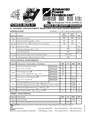 APT5010JN Datasheet PDF Advanced Power Technology 