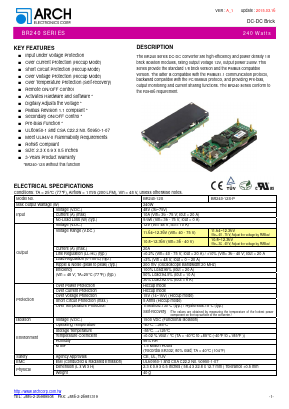 BR240-12S-P Datasheet PDF ARCH Electronics