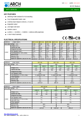 MTC-5D Datasheet PDF ARCH Electronics