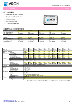 SC48-5S Datasheet PDF ARCH Electronics