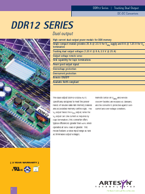 DDR12-25D08-AJ Datasheet PDF Artesyn Technologies