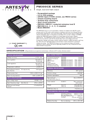 PM345CE Datasheet PDF Artesyn Technologies