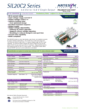 SMT06C2-00SADJ-HJ Datasheet PDF Artesyn Technologies
