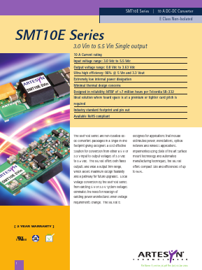 SMT10E Datasheet PDF Artesyn Technologies