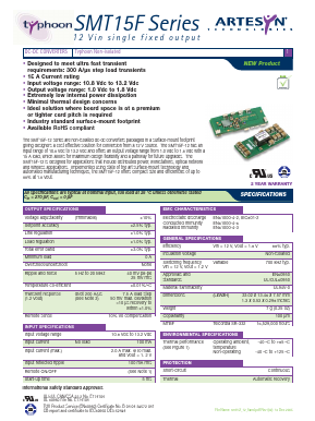 SMT15F-12W1V5J Datasheet PDF Artesyn Technologies