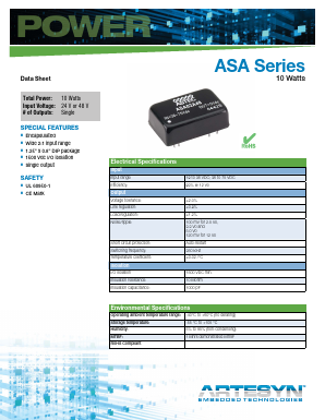 ASA03G24-LS Datasheet PDF Artesyn Technologies