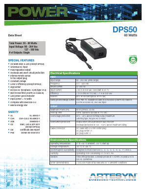 DPS53 Datasheet PDF Artesyn Technologies