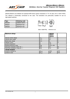 Q62702-F134 Datasheet PDF ARTSCHIP ELECTRONICS CO.,LMITED.