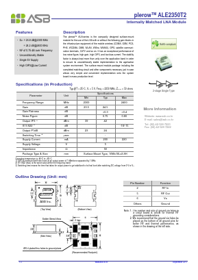 ALE2350T2 Datasheet PDF ASB Inc