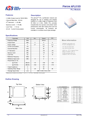 APL0189 Datasheet PDF ASB Inc