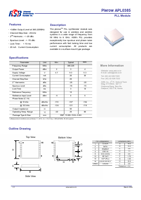 APL0385 Datasheet PDF ASB Inc
