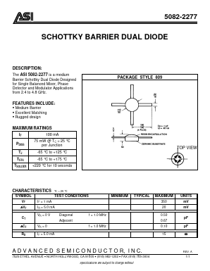 5082-2277 Datasheet PDF Advanced Semiconductor