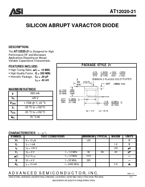 AT12020-21 Datasheet PDF Advanced Semiconductor