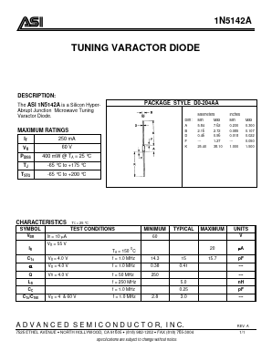 1N5142A Datasheet PDF Advanced Semiconductor