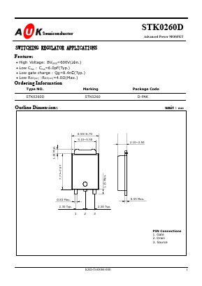 STK0260D Datasheet PDF AUK -> KODENSHI CORP