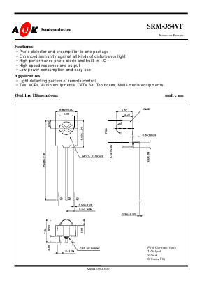 SRM354VF Datasheet PDF AUK -> KODENSHI CORP