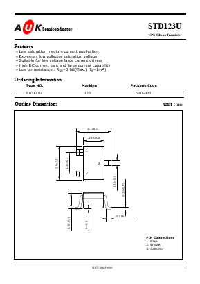 STD123U Datasheet PDF AUK -> KODENSHI CORP