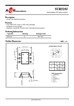 SUR519J Datasheet PDF AUK -> KODENSHI CORP