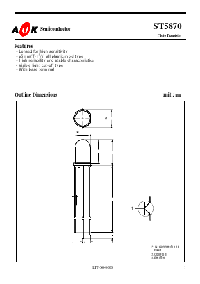 ST5870 Datasheet PDF AUK -> KODENSHI CORP