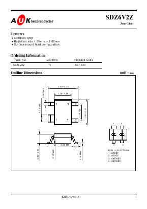 SDZ6V2Z Datasheet PDF AUK -> KODENSHI CORP