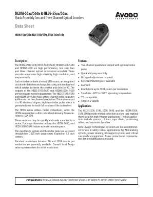 HEDS-550X Datasheet PDF Avago Technologies