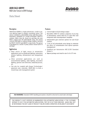 ADJD-E622-QR999 Datasheet PDF Avago Technologies