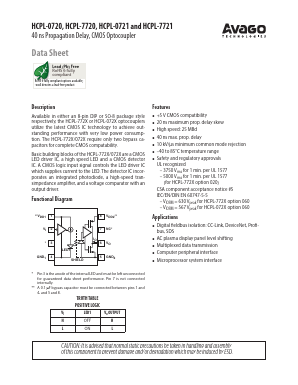 HCPL-0721-060E Datasheet PDF Avago Technologies