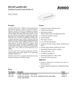 HCTL-2021 Datasheet PDF Avago Technologies