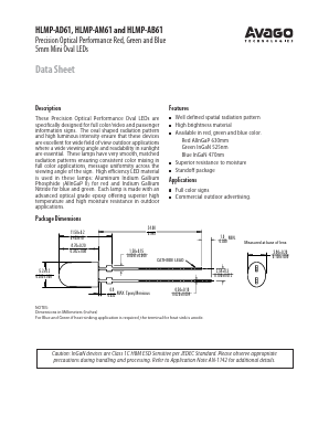 HLMP-AB61 Datasheet PDF Avago Technologies