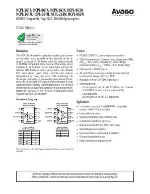 HCPL-063A-500E Datasheet PDF Avago Technologies