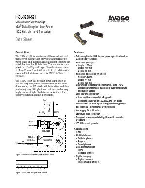 HSDL-3208 Datasheet PDF Avago Technologies