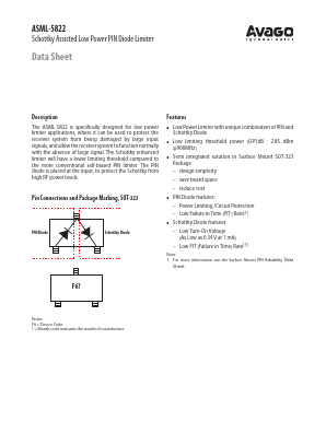 ASML-5822-BLK Datasheet PDF Avago Technologies