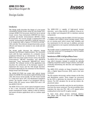 ADNS-3150-001 Datasheet PDF Avago Technologies