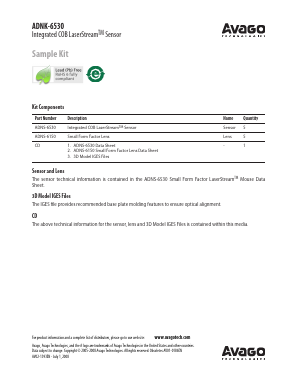 ADNK-6530 Datasheet PDF Avago Technologies