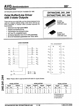 DV74AC240N Datasheet PDF AVG Semiconductors=>HITEK