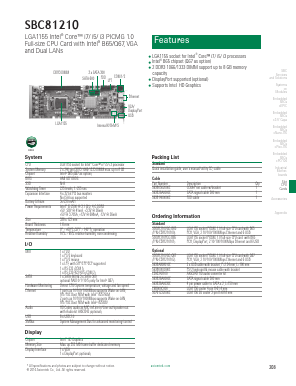 SBC81210 Datasheet PDF Axiomtek Co., Ltd.