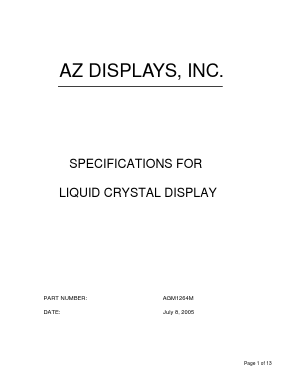 AGM1264M Datasheet PDF AZ Displays