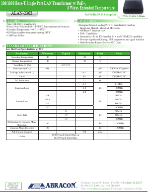 ALAN-2302 Datasheet PDF Abracon Corporation